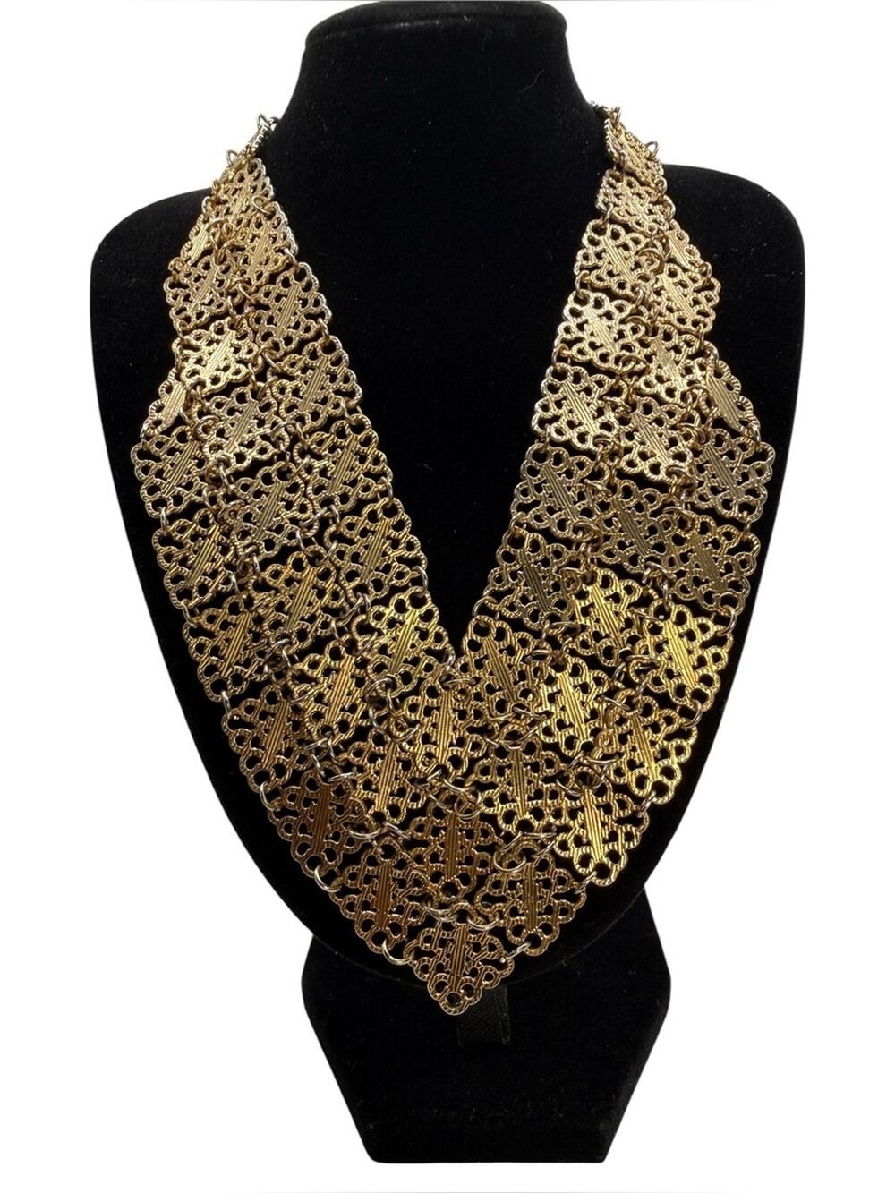 Francesca's Collection Gold-Tone Filigree Statement Necklace -Women's Jewelry